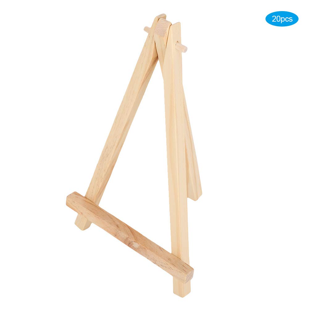 Mini expositor universal de madera para pinturas, dibujos y fotos, caballete decorativo para el hogar y eventos