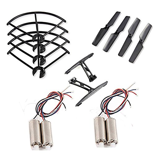 GESELLER 1Set Propellers+4pcs Motors+1Set Propeller Pro+1Set Landing Gear Spare Parts For JXD 509G 509W RC Quadcopter Drone.