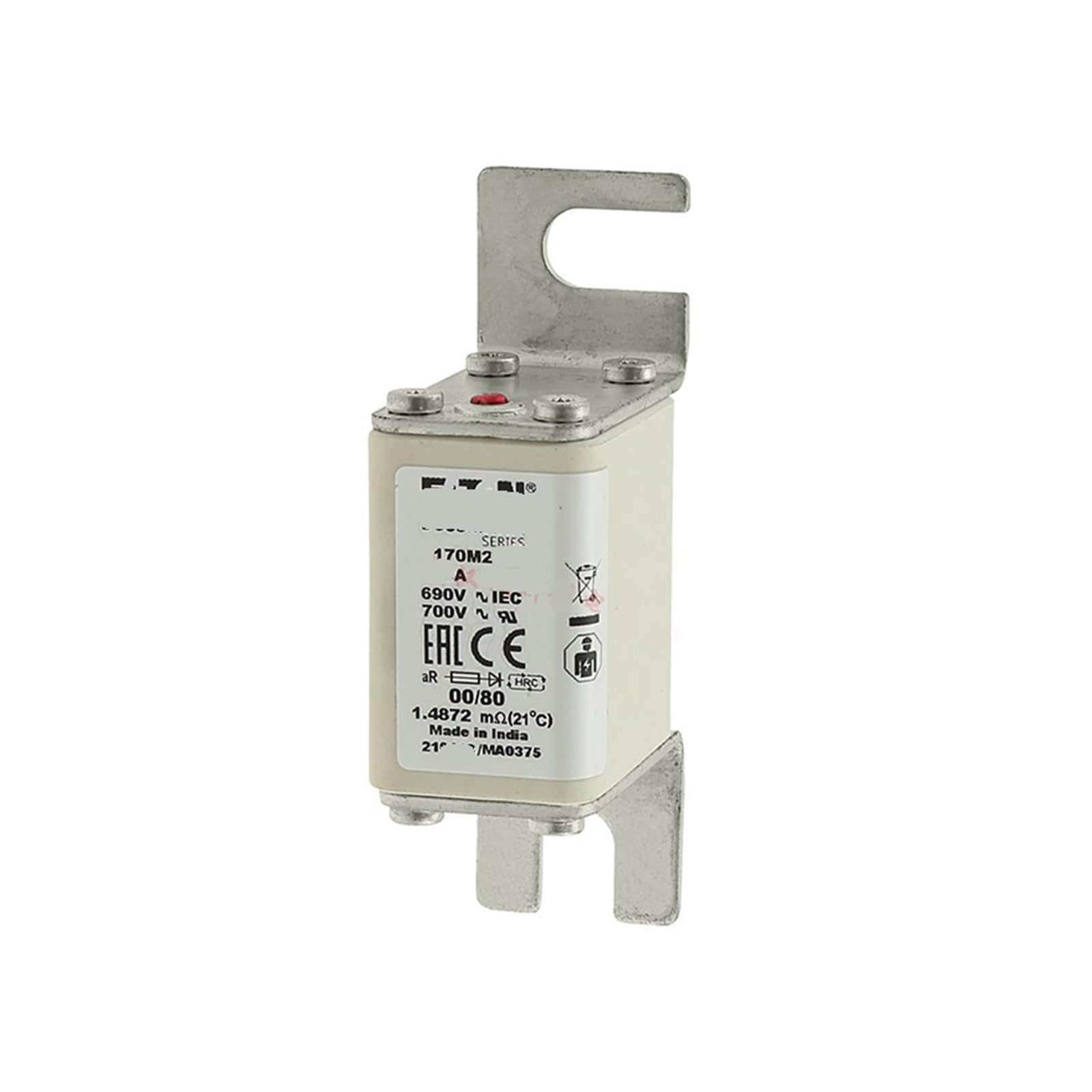 Fusible 170M2621 400A pour armoire électrique et protection court-circuit triphasé - 3