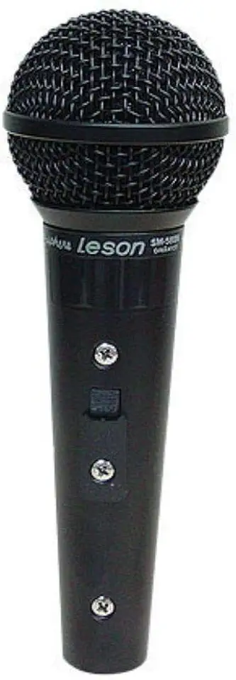 Microfone Profissional Leson Sm58 P4 Bk Preto Fosco