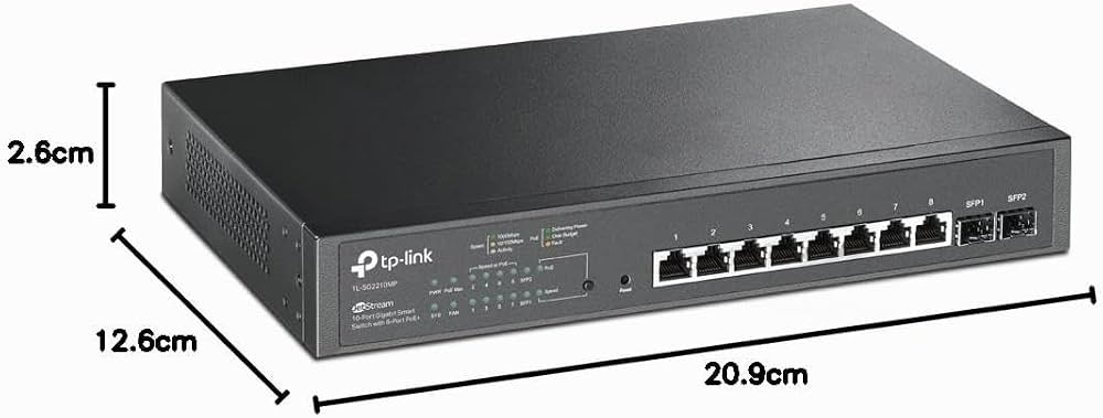 TP-Link TL-SG2210MP Jetstream 10-Port Gigabit Smart Switch with 8
