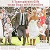 Lot de 6 Sacs Cadeaux Transparents avec Poignées, 18.8x13.5x20.3cm Sacs Réutilisables en PVC avec poignées, Sac Shopping Transparent En Pvc Convient pour les Fêtes, les Anniversaires et les Mariages #4