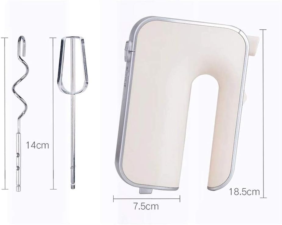 Egg Beater 200W High Power Design, 5 Speeds, Efficient Transmission, ABS + Stainless Steel Design Blender