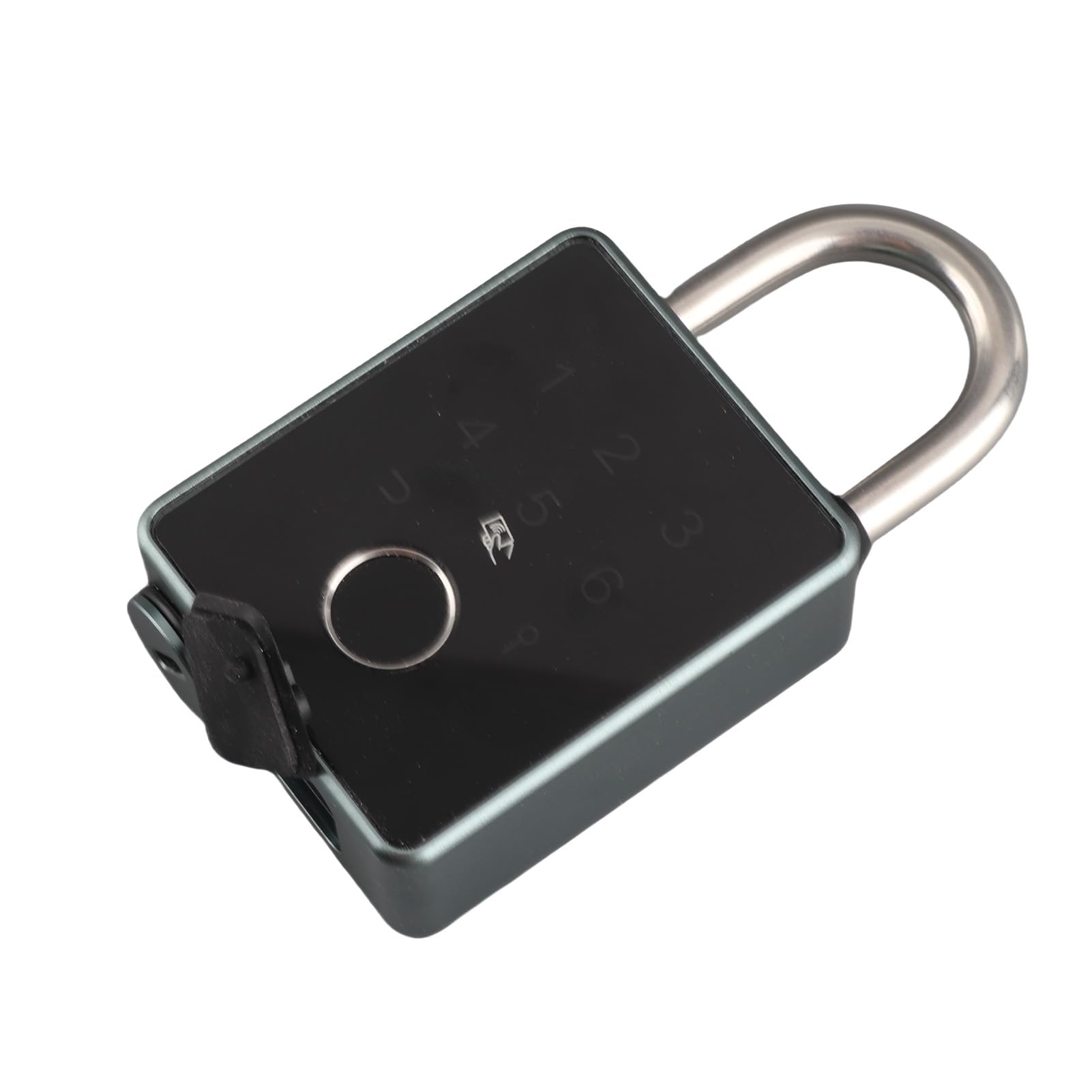 Bediffer Candado Inteligente con Contraseña y Huella Dactilar, Cerradura sin Llave a Prueba de Robo para Taquilla Escolar de Puerta de Jardín, Aleación de Aluminio, IP65, 1