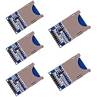 ANGEEK 5 Piezas SD Card Reader Módulo SD Card Reader Shield