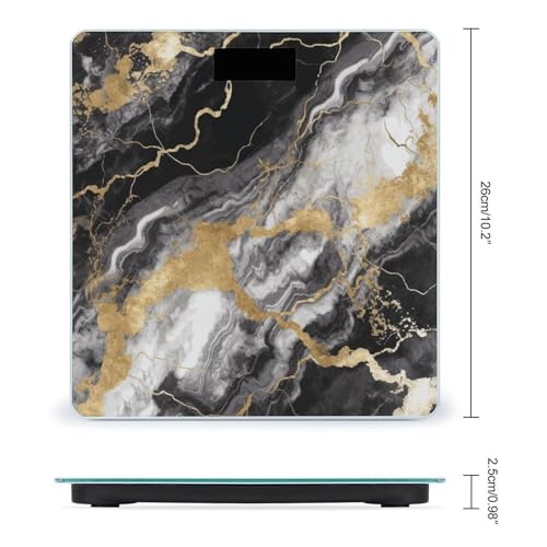 Báscula digital para baño con plataforma ancha y pantalla LCD miniatura 2