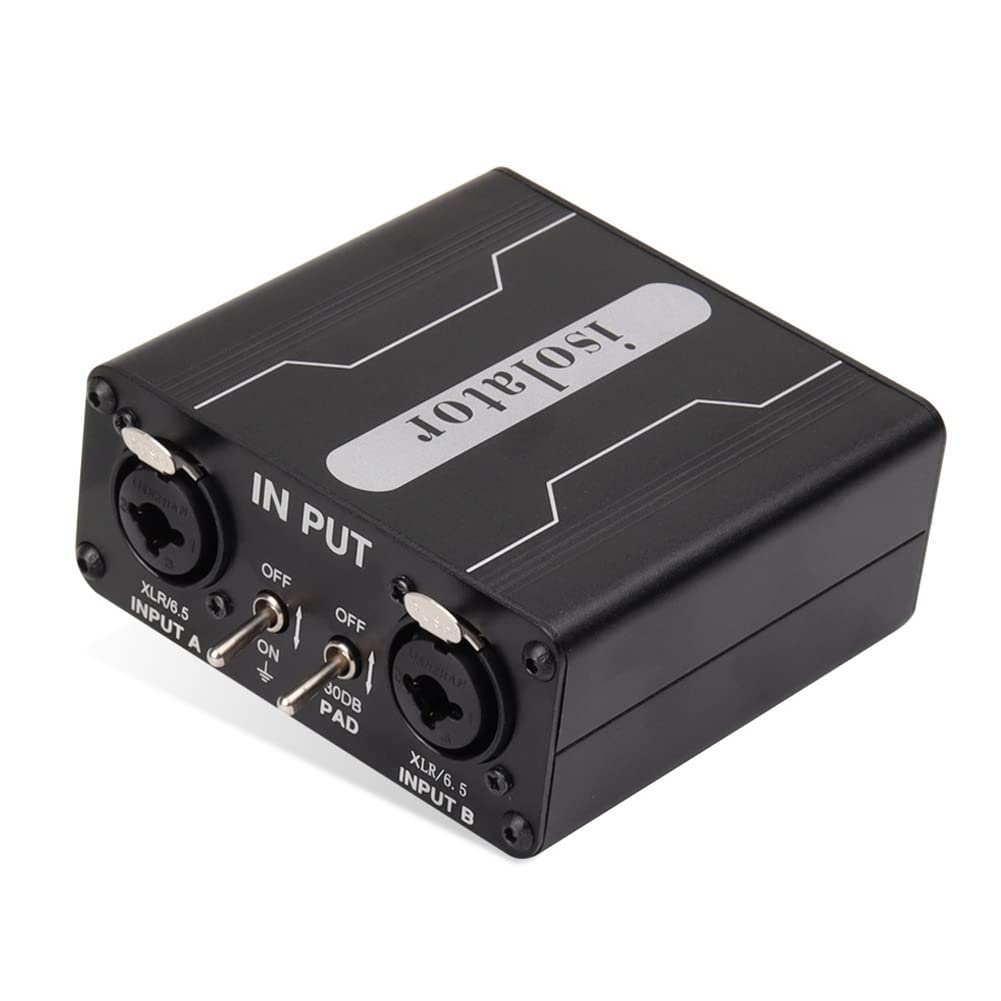 1 Pezzo GX200 Isolatore Audio Mixer XLR A Doppio Canale 6.5 Isolatore Audio Corrente Suono Mixer Rumore Microfono Filtro Terra Comune, 500371556