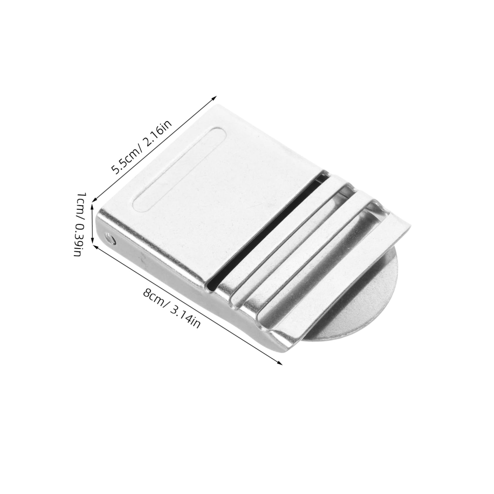 Garneck Scuba Weight Belt Keepers Stainless Steel Diving Belt Buckle Snorkeling Accessory Quick Release Diving Buckle for Divers