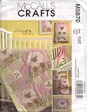 McCall's Patterns M5870 Quilt, Blanket, Pillow, Framed Lamb, Toy and Bib, One Size Only