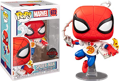 Funko Pop! Marvel 672 Spider-Man with Pizza Exclusive