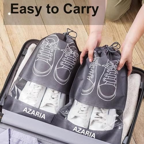 Azaria Shoe Bag for Travel & Storage 5Pcs Shoe Bags Pouches Travel | Shoe Cover for Travelling | Travel Organizer for Women & Men | Shoes Cover Bag |Travel Accessories Shoe Organizer (5 pcs Shoe Bag) 2 5142q4ZJpNL
