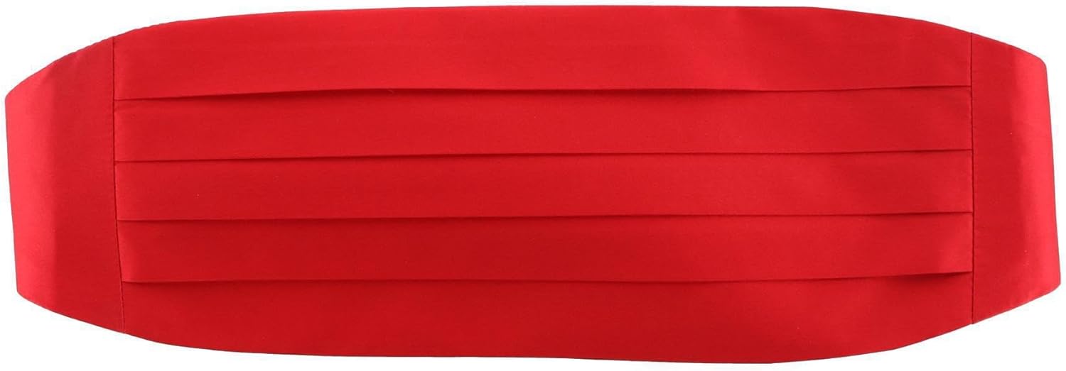 Trafalgar Men's Sutton Solid Color Silk Cummerbund
