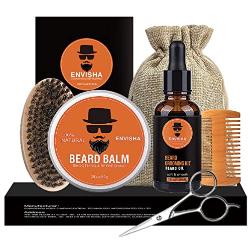 7 in 1 kit Men Beard Growth Kit For Men, All in One Beard Kit, Birthday Gift, Christmas Gift, Sensitive Skin, Gifts for Men Dad Husband Boyfriend