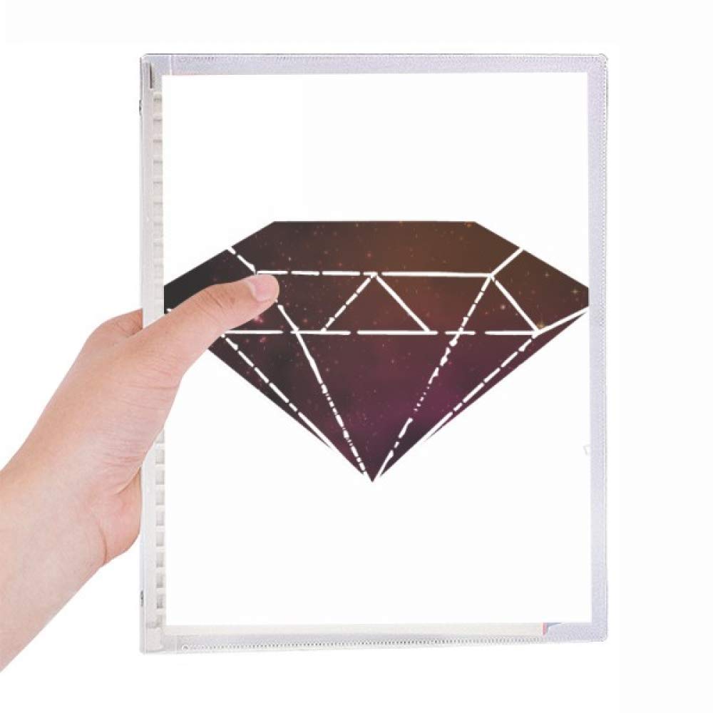 Carnet de notes à spirale rechargeable rouge Crystal Universe