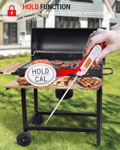 Image of LABART ThermoPro TP15 Digital Meat Thermometer Waterproof Cooking Thermometer with Long Probe Instant Read Meat Thermometer for Smoker Grilling Oven BBQ Kitchen Food Candy