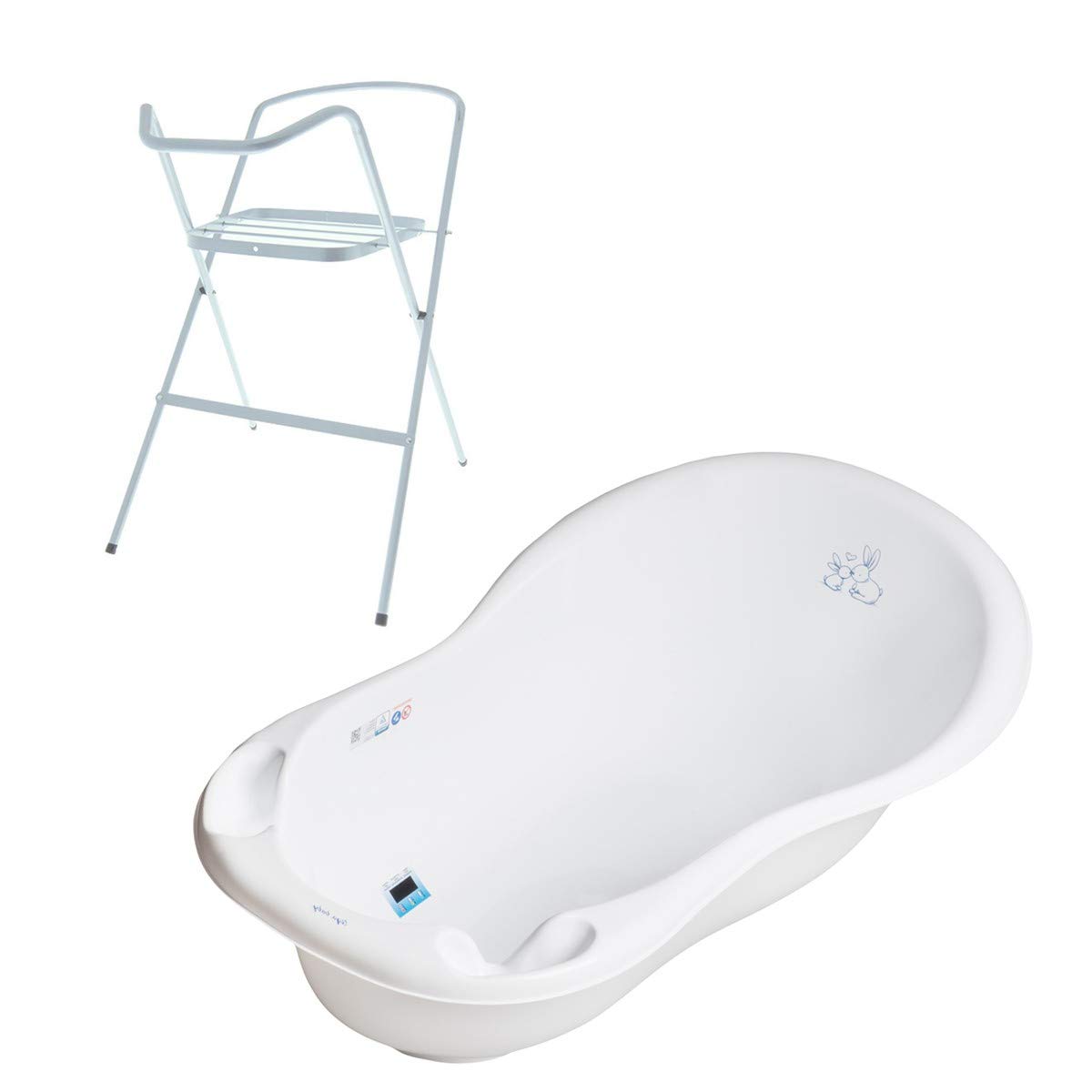 Bañera para bebé con termómetro blanco blanco Talla:102 cm