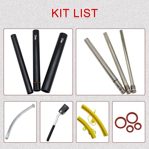 Image of Dirt Bike Tire Changing Tool Kit for Motocross and Enduro, Compact Dirt Bike Tire Changer for 16 inch to 21 inch Wheels, 15 /17 /20 /25mm Axles