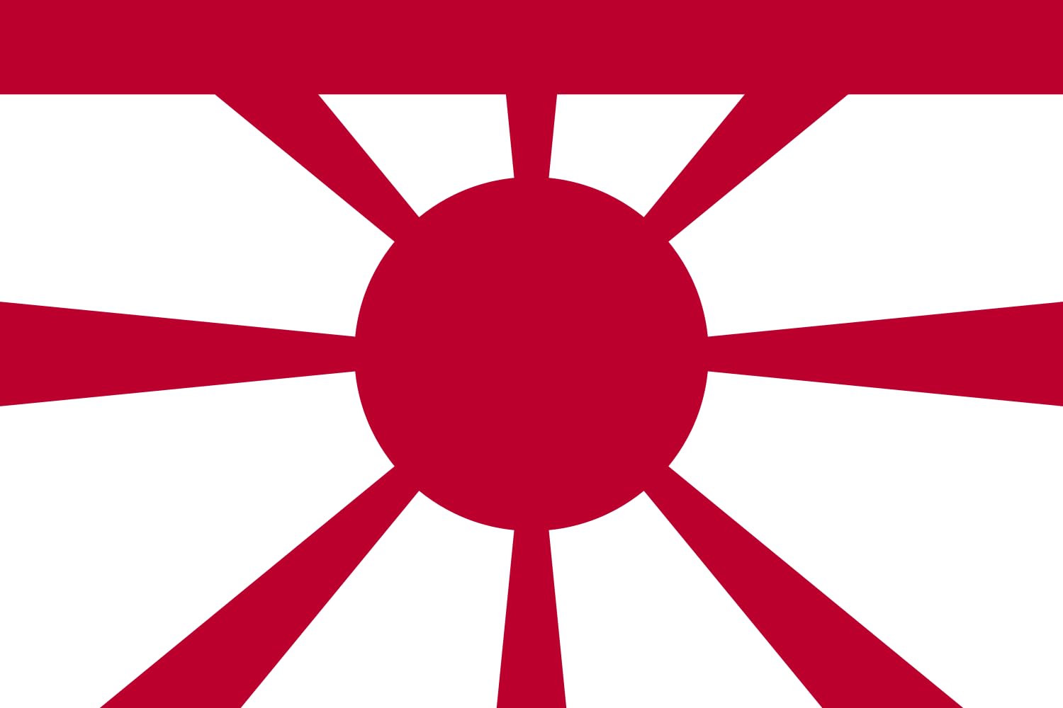 Drapeau Vice-Amiral de la Marine Impériale Japonaise grand format XL aux couleurs éclatantes