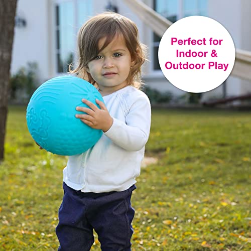 Edushape Texture-Iffic Sensory Ball For Baby - 7” Baby Ball That Helps Enhance Gross Motor Skills For Kids 6 Months & Up - 1-Pack Toddler Ball For Baby With 8 Sections Of Different Tactile Patterns #TOP5