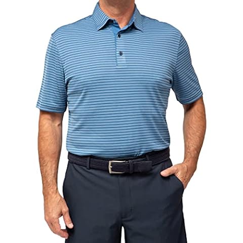 Greg Norman Men's ML75 Blue Polo Shirt Cover