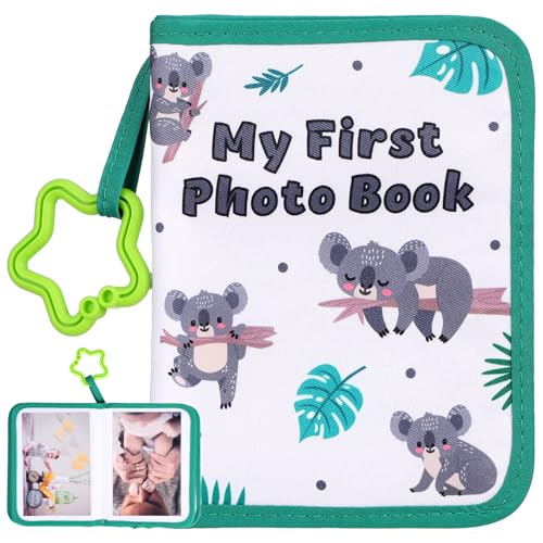 IMIKEYA Baby Photo Album My First Family Album For Baby Small Cloth Memory Photo Book With Hanging Pendant