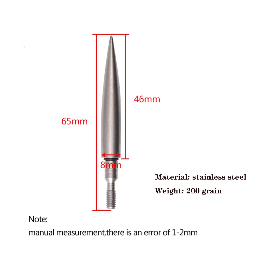 24St Bogenschießen Pfeilspitzen Jagen Praxis Broadheads Screw in 70 80 90 100 125 150 175 200 Grain Geschoss Rostfreier Stahl Gegengewicht Pfeilspitzen