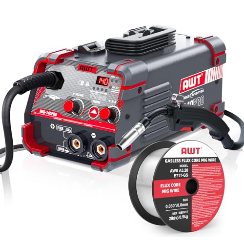 Image of AWT 140Amp Flux Core MIG Welder & Flux core welding wire 0.8mm/.030" 2-Pound