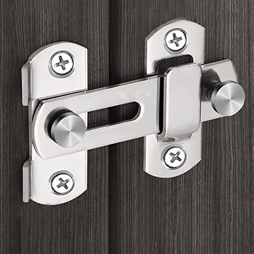 Litensh Sliding Barn Door Lock, Stainless Steel Gate Latch Flip Slide Latch Hardware