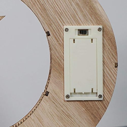 Miniatura 6 de Ramadán Eid Mubarak Adornos de luna de madera árabe musulmana, manualidades, decoraciones Ramadán de madera de luna, app.21x11x6cm8.27x4.33x2.36in