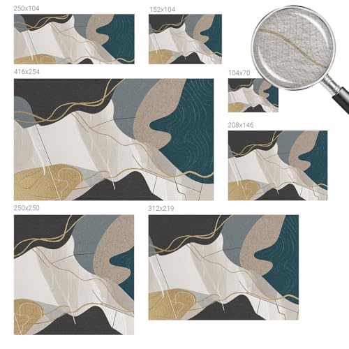 Papier peint intissé pour chambre à coucher déco murale abstraite 250x250