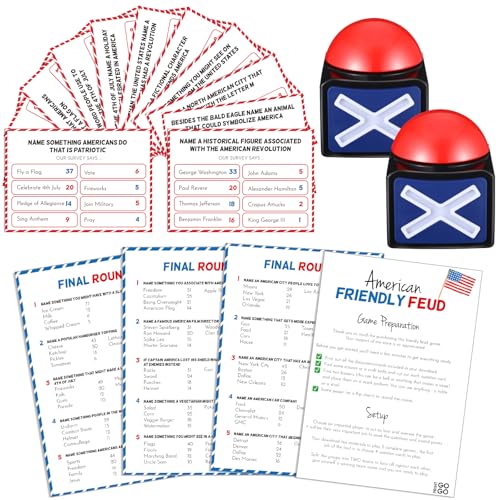 Syhood 4th of July Friendly Feud Game with Answer Buzzer by Syhood - Used condition - US$21.26