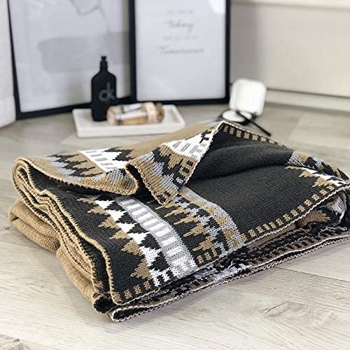 Retro Stijl Amerikaanse Woonkamer Decoratieve Gestreepte Gebreide Deken Sofa Gooi Deken Home Decor 130Cm bij 170Cm - Image 5
