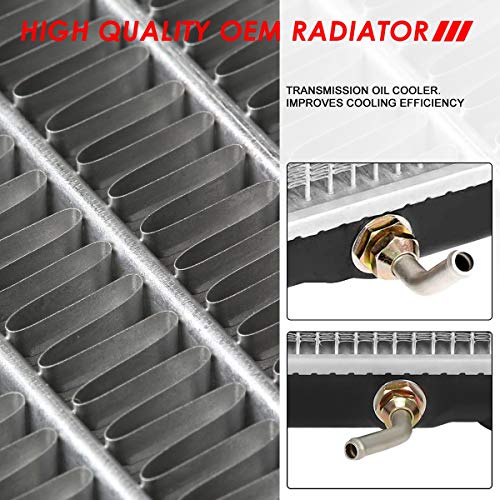 Image of Auto Dynasty Radiator Compatible with 2011-2016 Toyota Sienna AT, DPI 13206 Factory Style 1-Row Cooling Radiator, Aluminum Core