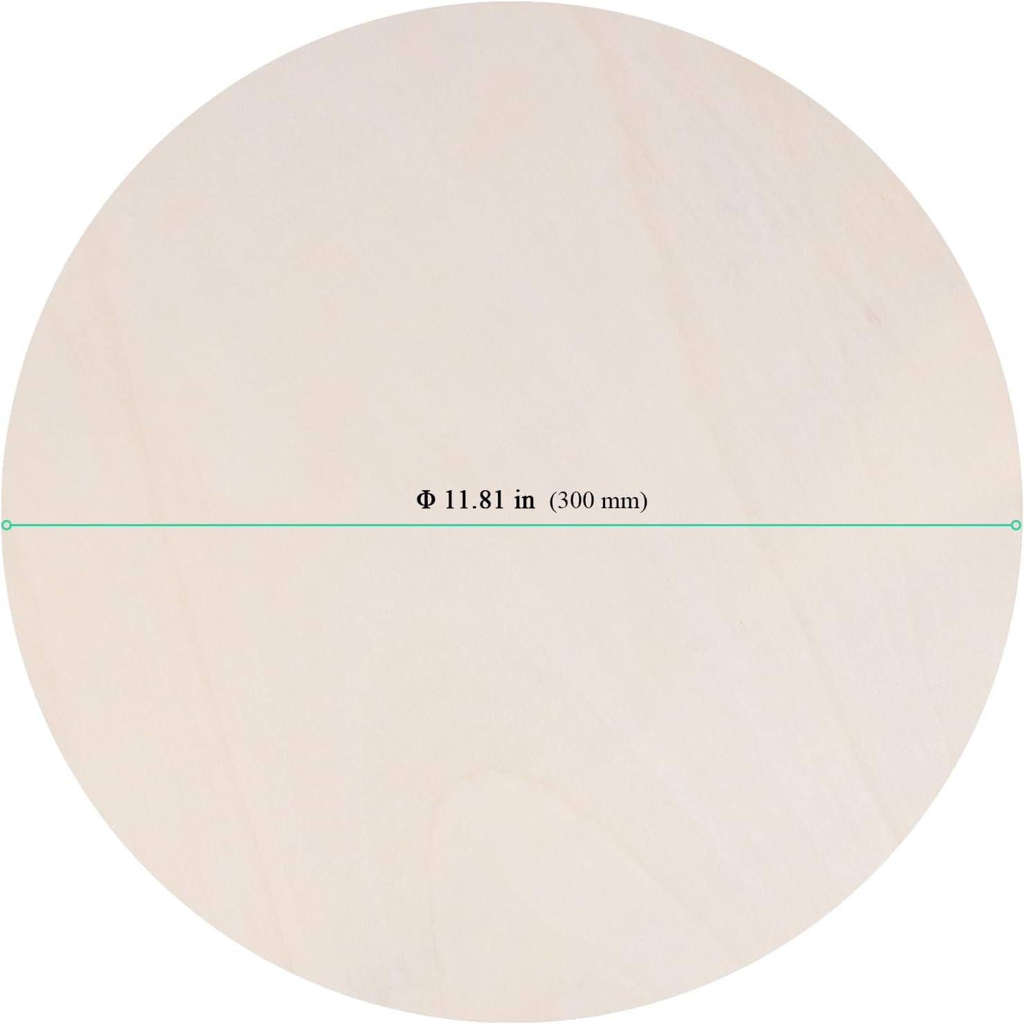 30PCS 12 Inch Wooden Circles, 1/10 InchThick Unfinished Round Wood Discs, 30x2.5cm Wooden Cutouts, Wood Sign for DIY, Craft