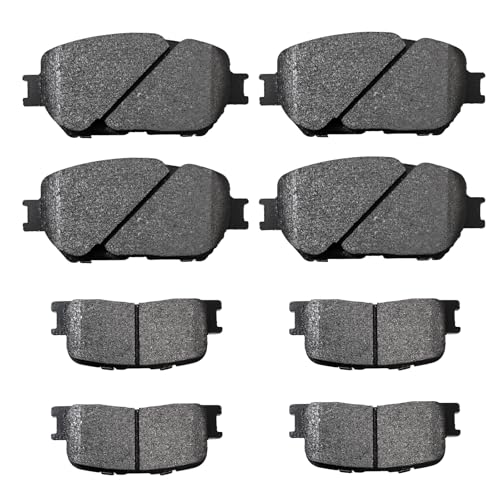 Image of 8Pcs Front Rear Ceramic Brake Pads D908 D885 Fit for Toyota Camry 2002-2006 | NYIJEMQ 8Pcs Front Rear Ceramic Brake Pads Kit D908 D885 Compatible with Toyota Camry 2002-2006