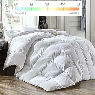 100% White Duck Feather Single Bed Size 7.5 Tog Quilt / Duvet by Viceroybedding