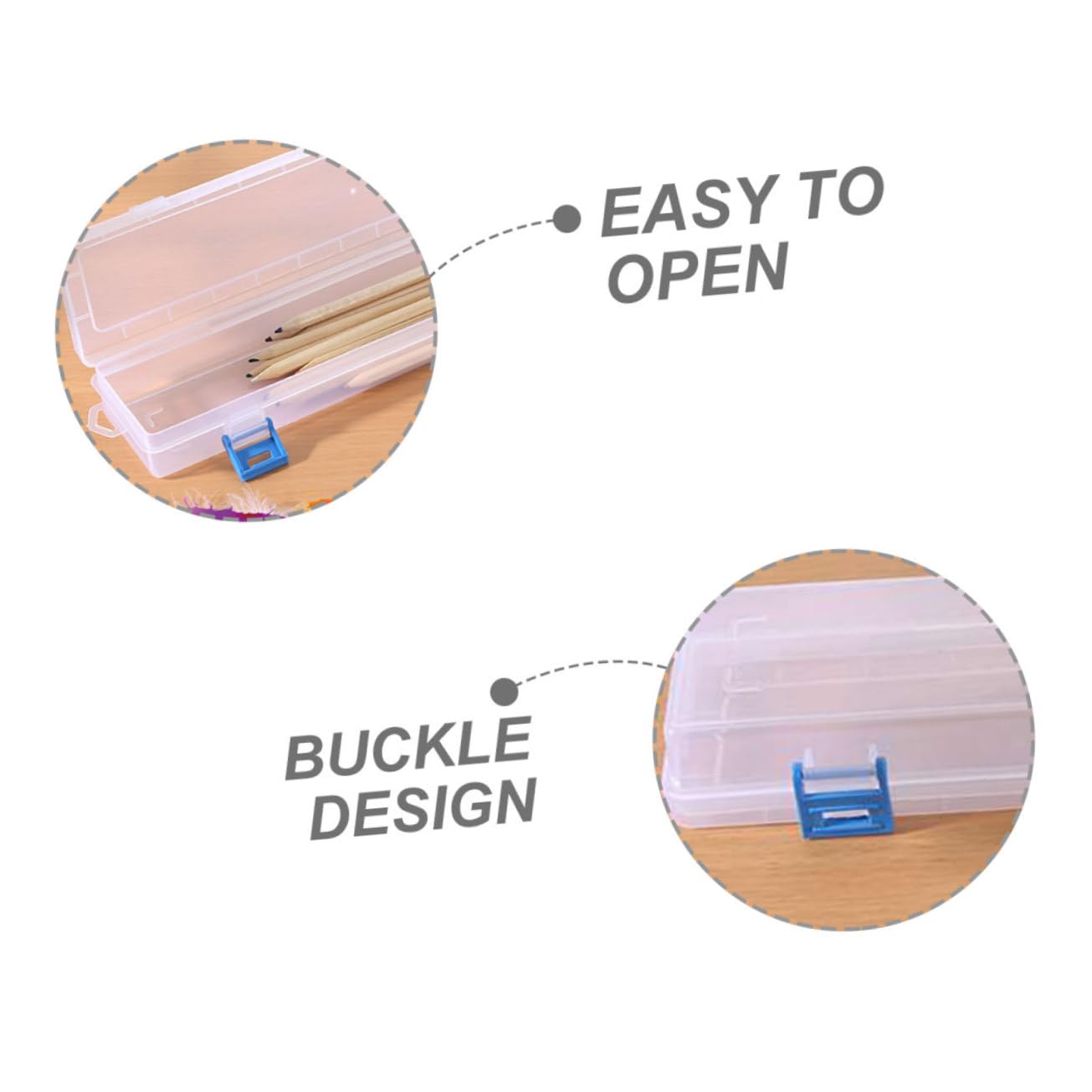 Uonlytech 4 Set Astuccio Per Pennelli Trasparente Chiaro Custodia Per Pennelli Organizer Per Contenitore Di Stoccaggio Mestiere Pittura Piccolo Plastica 4 Pezzi*4