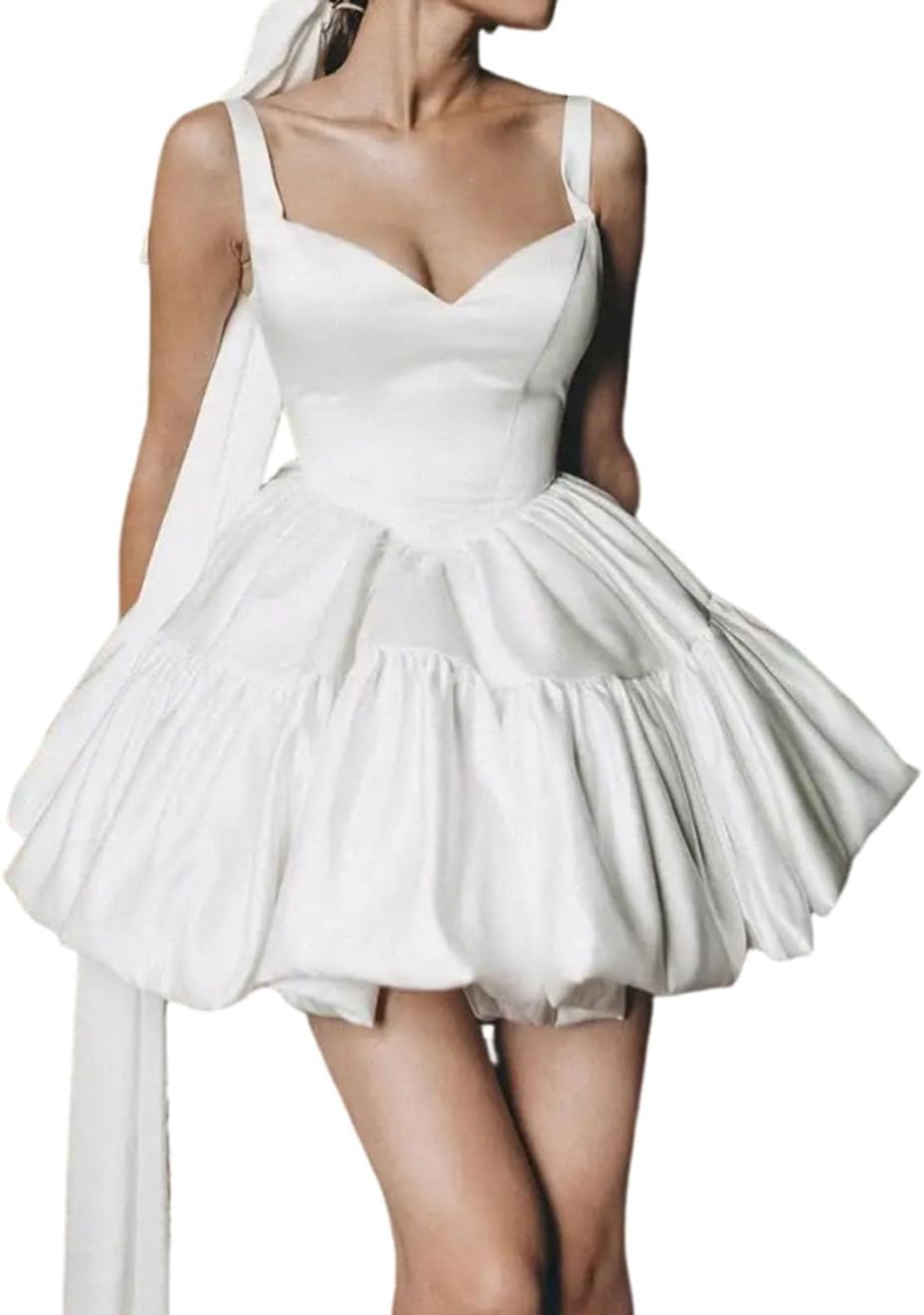 Short Wedding Dresses for Bride 2026 Simple Bridal Dress Boho Mini Wedding Reception Party Gowns