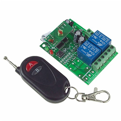 DC 12V 2 Channels Wireless RF Remote Controller Relay Module Switch System Receiver Smart Security Eqiupment Transmitters