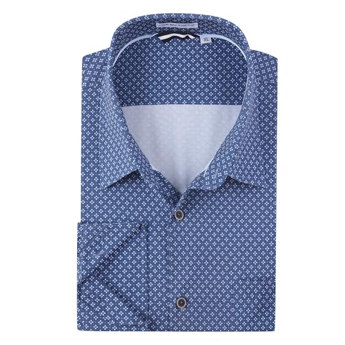 Alex Vando Mens Printed Dress Shirts Long Sleeve Regular Fit Button Down Shirt
