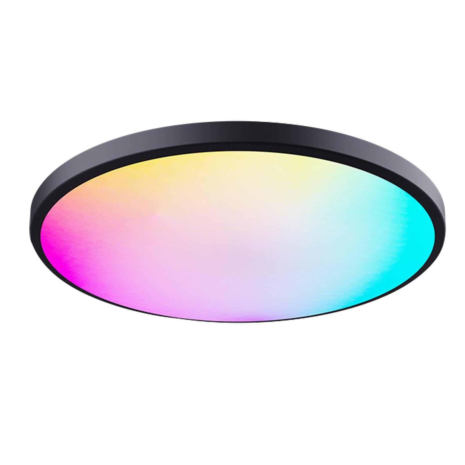 Światło sufitowe LED, LED zagłębione światło | Oprawa światła ze ściemnioną lampą zdalnego sterowania,Lampka sufitowa jasne oświetlenie pokoju do biur w sklepach domowych