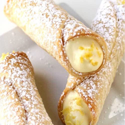 Kddom 5 Pcs Stainless Steel Cannoli Tubes Molds,Non-Stick Cream Danish Pastry Baking Molds For Croissant Shell,Cream Roll,Pastry #TOP3