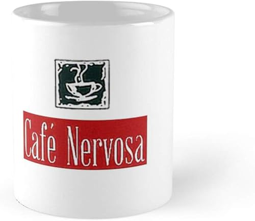 Taza de café de cerámica novedosa para café Nervosa, taza divertida para aniversario, cumpleaños, Navidad, regalos de té, decoración del hogar, 11