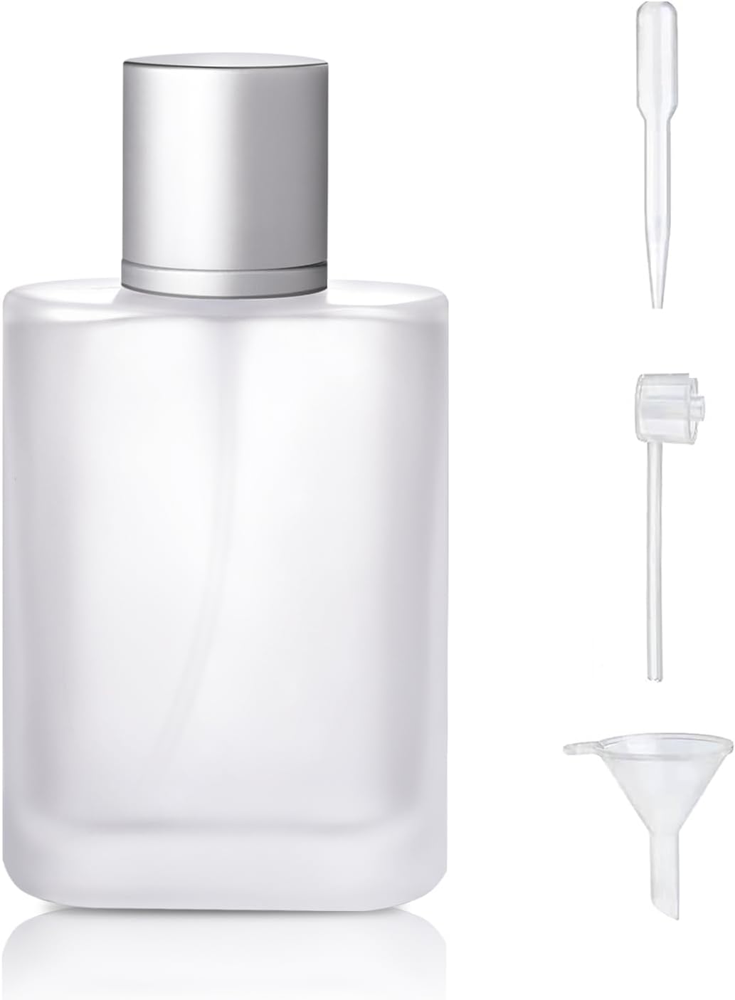 Product image of 50ml/1.7 Oz Frosted Glass Spray Bottle Perfume Atomizer,Refillable Perfume Spray Bottle Perfume Bottles Empty with 3 Kinds of Perfume Dispenser (Frosted Glass 50ml)