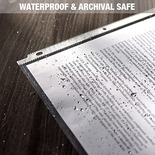 Samsill Sheet Protectors, 8.5X11 Inch Page Protectors For 3 Ring Binder, Super Heavy Duty, Secure Top Flap Protector, Letter Size, Top Loading, Acid Free, 50 Pack #TOP6