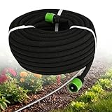 ADEPTNA 30 Metre Flexible Soaker Hose Pipe for Lawn Garden Watering Hose Irrigation Hose Watering Pipe – Fits Any Garden Area