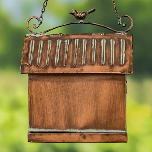 Copper Color Fancy Hanging Metal Bird Feeders (Cottage House) #TOP6
