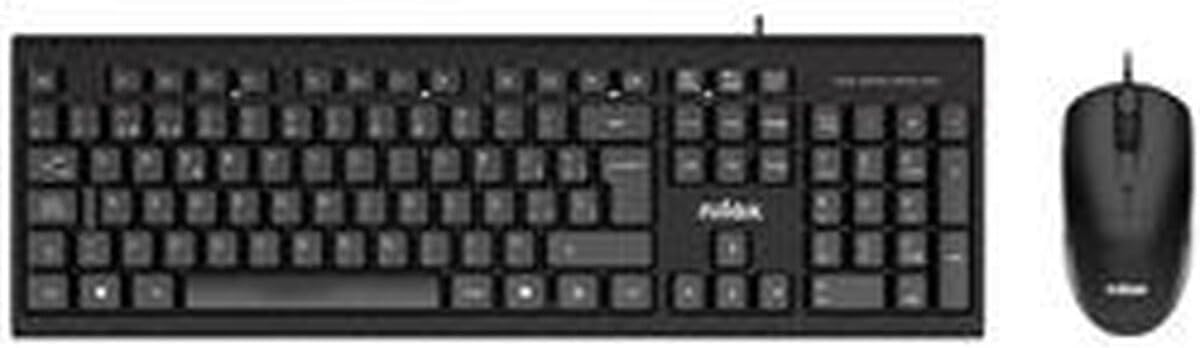 Teclado y Ratón Nilox NXKME0011 Negro QWERTY Español