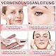Augenmassagegerät mit Massage und Wärme,Eye massager mit Rotlicht Therapie,6 Massagemodi, Augen Massagegerät für Entspannendes, Reduzieren Schwarze Kreise, Trockene(Rosa）