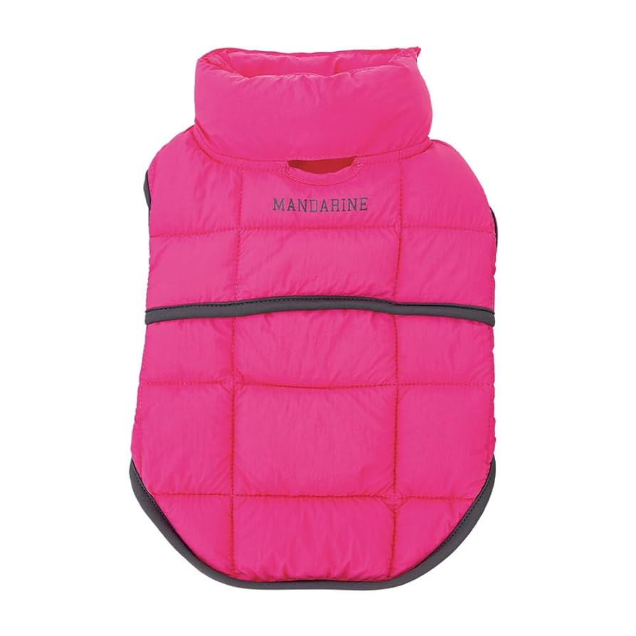 フラミンゴスーパーライトパフベストMD②ラテ SUPER LIGHT PUFF VEST | WEAR | 犬服 MANDARINE BROTHERS マンダリン